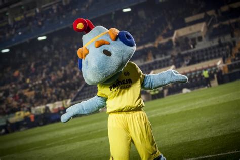 Mascots playing in a soccer showdown